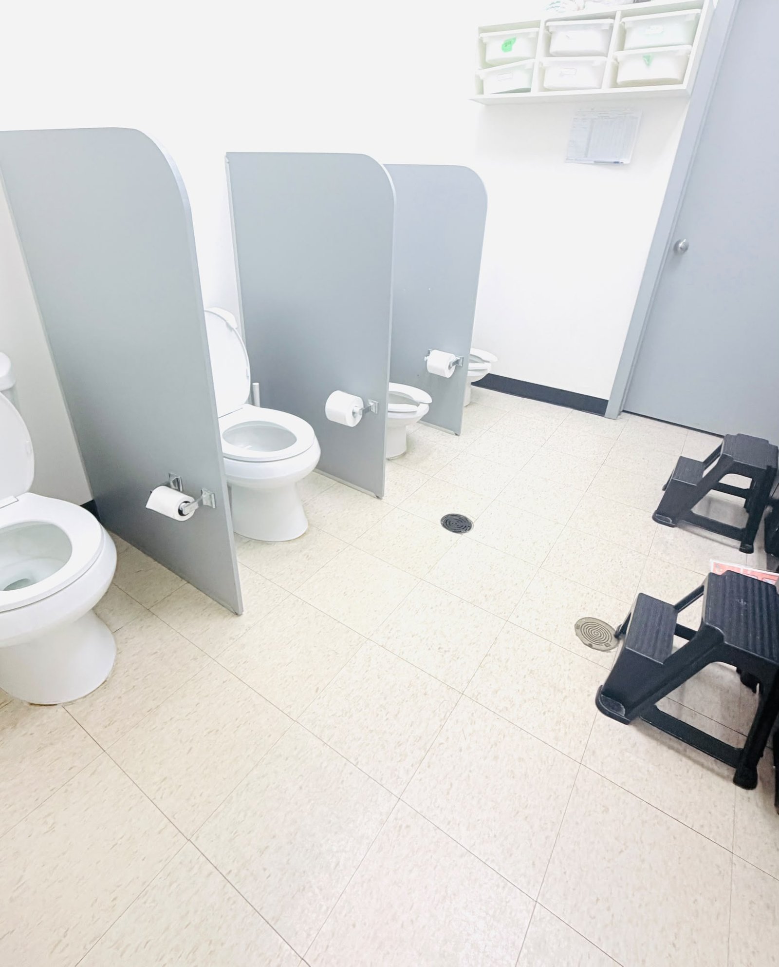 Clean & Child-Sized Washrooms